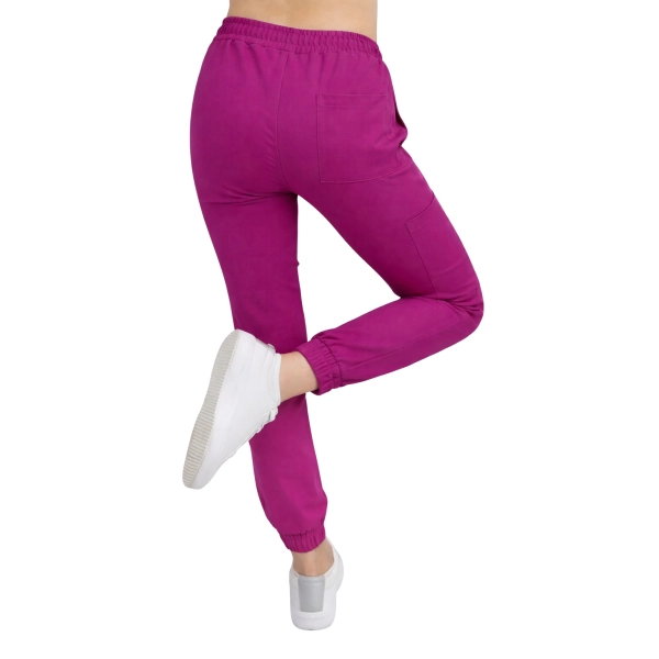 Joggery medyczne purpurowe casual premium roz. XS